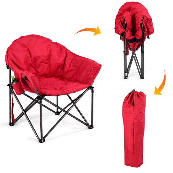 Arlmont & Co. Salvatore Oversized Moon Folding Camping Chair & Reviews